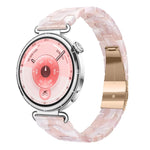 Cinturino per orologio in resina sottile con chiusura a farfalla e tre perline, 20mm