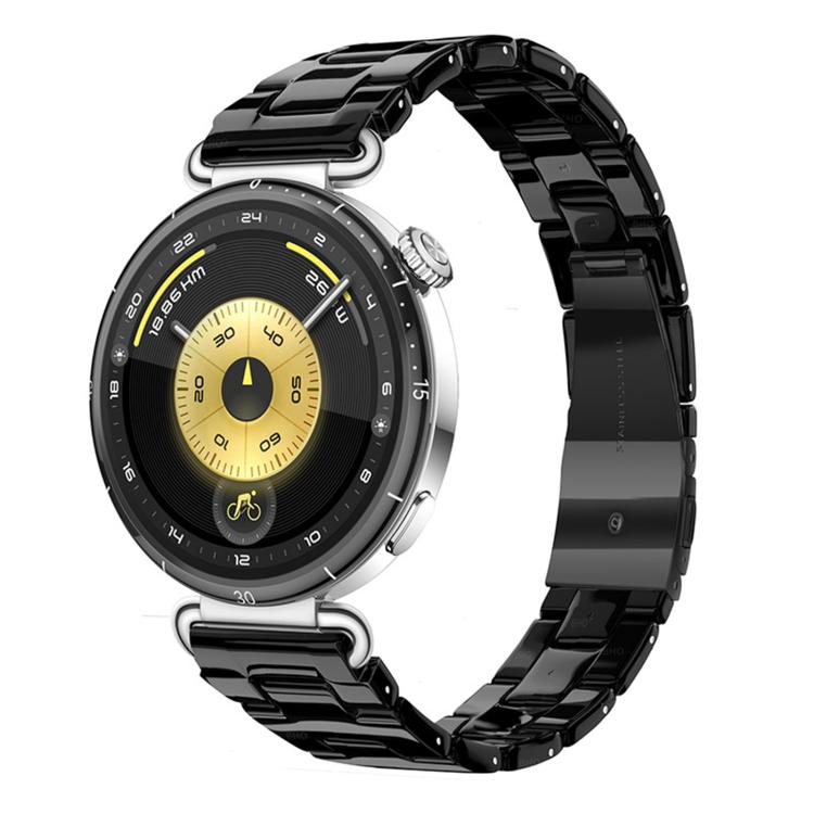 Cinturino per orologio in resina sottile con chiusura a farfalla e tre perline, 20mm