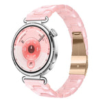 Cinturino per orologio in resina sottile con chiusura a farfalla e tre perline, 20mm