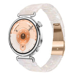 Cinturino per orologio in resina sottile con chiusura a farfalla e tre perline, 20mm