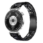 Cinturino per orologio in resina sottile con chiusura a farfalla e tre perline, 20mm