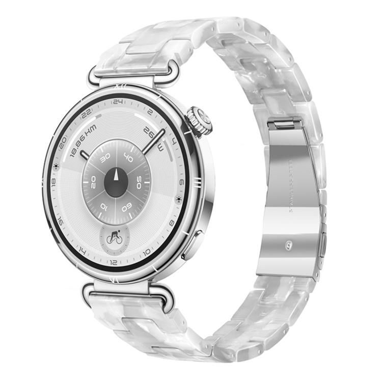 Cinturino per orologio in resina sottile con chiusura a farfalla e tre perline, 20mm