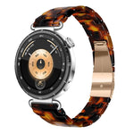 Cinturino per orologio in resina sottile con chiusura a farfalla e tre perline, 22mm
