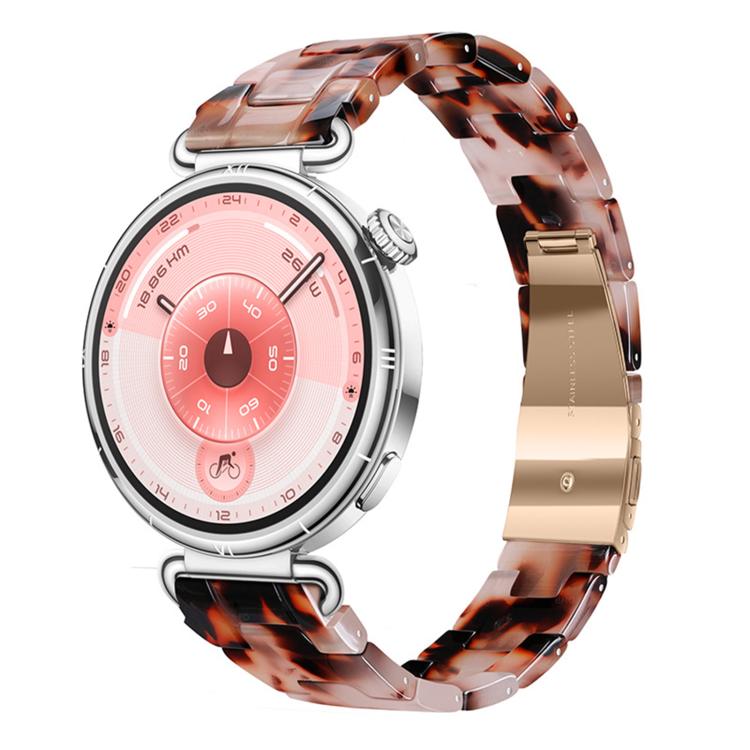 Cinturino per orologio in resina sottile con chiusura a farfalla e tre perline, 22mm