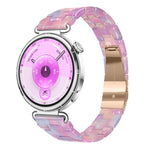 Cinturino per orologio in resina sottile con chiusura a farfalla e tre perline, 22mm