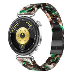 Cinturino per orologio in resina sottile con chiusura a farfalla e tre perline, 22mm