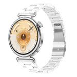 Cinturino per orologio in resina sottile con chiusura a farfalla e tre perline, 22mm