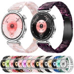 Cinturino per orologio in resina sottile con chiusura a farfalla e tre perline, 18mm