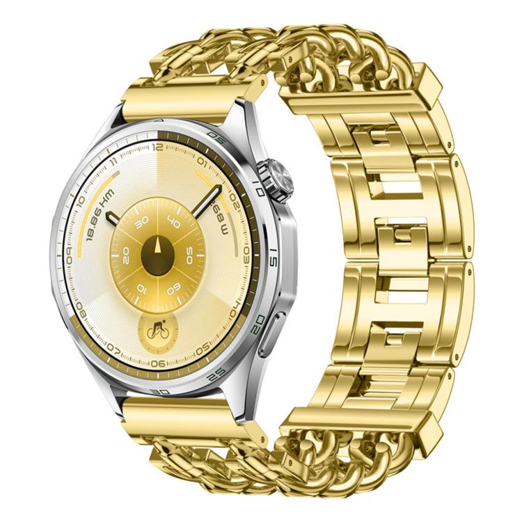 Cinturino per orologio in acciaio inossidabile con chiusura a farfalla e maglie cubane a proiettile., 18mm, 22mm