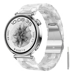 Cinturino per orologio in resina con chiusura a farfalla e tre perline, completo di strumento per la rimozione., 18mm