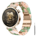 Cinturino per orologio in resina con chiusura a farfalla e tre perline, completo di strumento per la rimozione., 20mm