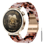 Cinturino per orologio in resina con chiusura a farfalla e tre perline, completo di strumento per la rimozione., 22mm
