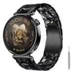 Cinturino per orologio in resina con chiusura a farfalla e tre perline, completo di strumento per la rimozione., 22mm
