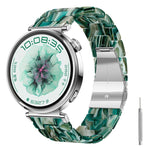 Cinturino per orologio in resina con chiusura a farfalla e tre perline, completo di strumento per la rimozione., 22mm