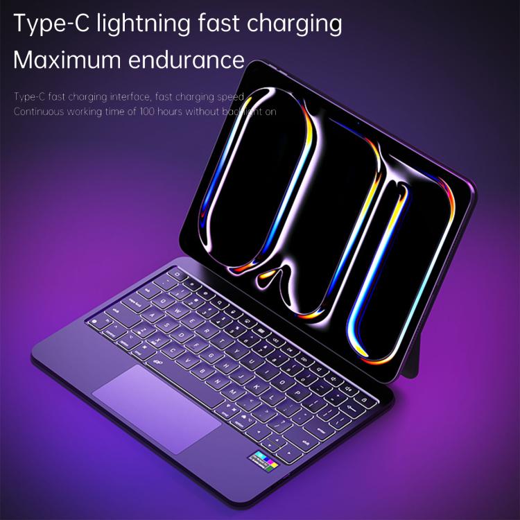 Tastiera Magic Keyboard di seconda generazione con display a colori, touchpad a superficie completa e Bluetooth, retroilluminazione., For iPad Air 11 / Pro 11