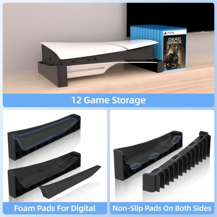 Base di raffreddamento per 12 dischi di gioco in edizione digitale per PS5 Pro / PS5 Slim
