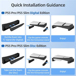 Base di raffreddamento per 12 dischi di gioco in edizione digitale per PS5 Pro / PS5 Slim