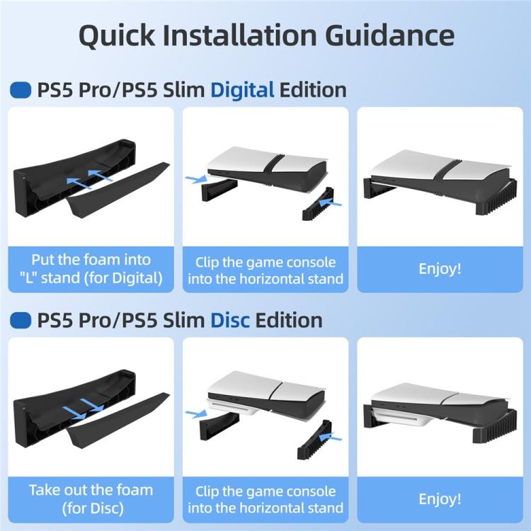 Base di raffreddamento per 12 dischi di gioco in edizione digitale per PS5 Pro / PS5 Slim