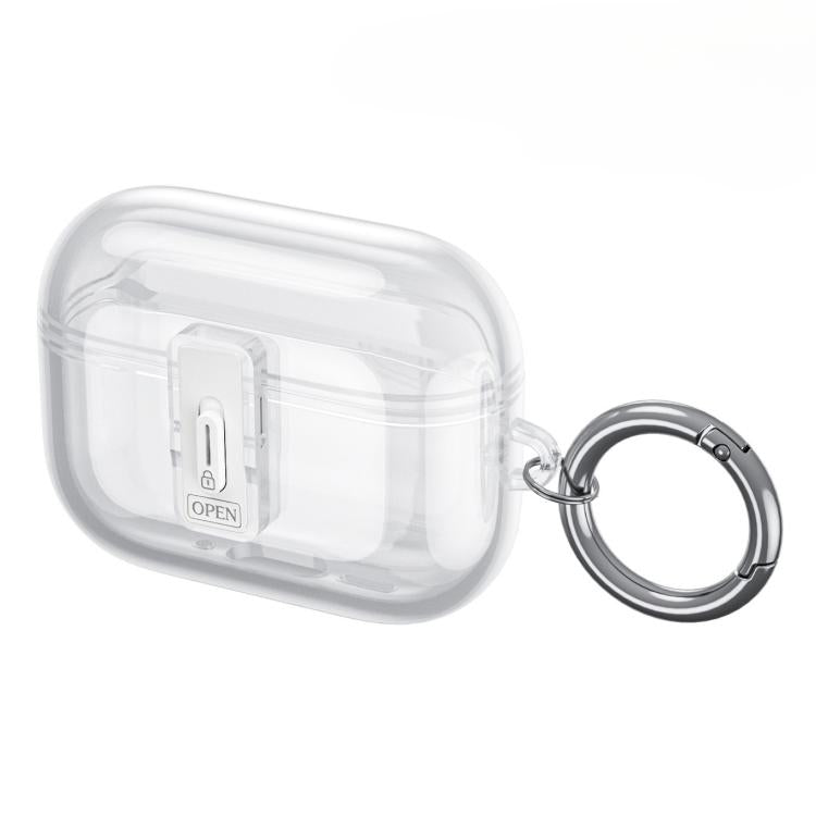 Custodia TPU trasparente con chiusura per AirPods Pro 3
