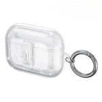 Custodia per auricolari ultra trasparente con chiusura di sicurezza a un tocco., For Airpods Pro 3