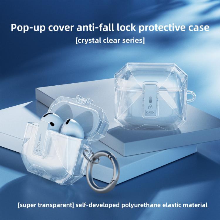 Coperchio protettivo trasparente magnetico con apertura automatica a ribalta, For Airpods 4