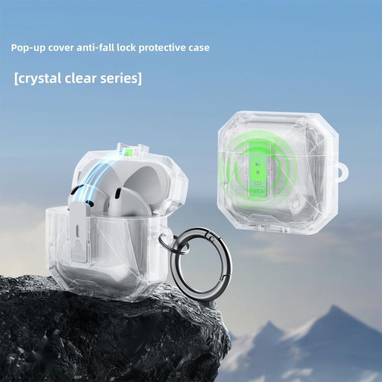 Coperchio protettivo trasparente magnetico con apertura automatica a ribalta, For Airpods 4