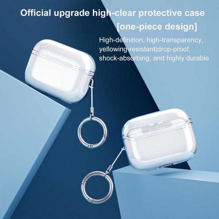 Custodia protettiva per auricolari in TPU ad alta trasparenza integrata e copertura completa., For Airpods Pro 3, For Airpods Pro 2
