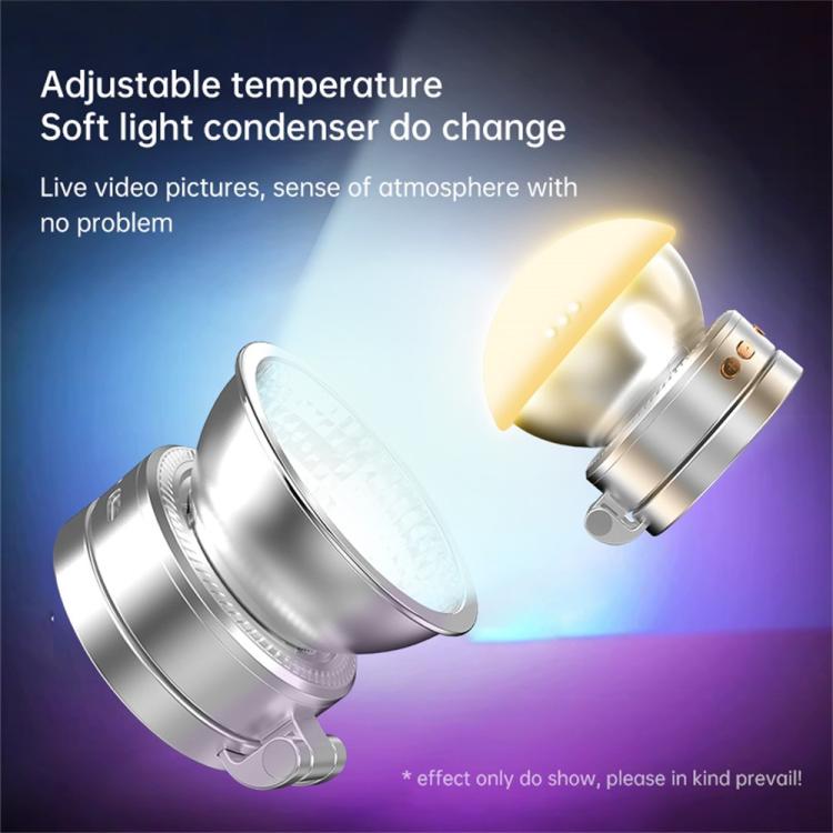 K08 Luce LED magnetica per selfie con 3 temperature colore