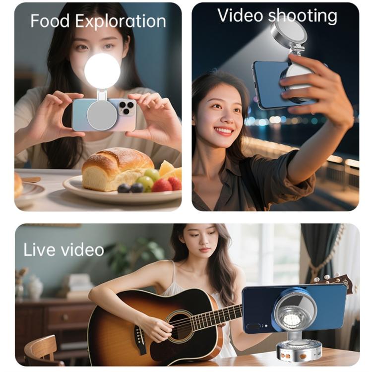 K08 Luce LED magnetica per selfie con 3 temperature colore