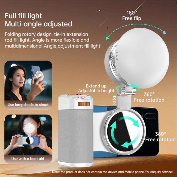 K08 Luce LED magnetica per selfie con 3 temperature colore