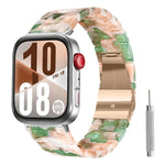 Cinturino per orologio in resina con chiusura a farfalla e tre perline, completo di strumento per la rimozione., For Huawei Watch Fit 5 / Fit 5 Pro / Fit 4