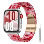 Cinturino per orologio in resina con chiusura a farfalla e tre perline, completo di strumento per la rimozione., For Huawei Watch Fit 5 / Fit 5 Pro / Fit 4