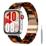 Cinturino per orologio in resina con chiusura a farfalla e tre perline, completo di strumento per la rimozione., For Huawei Watch Fit 5 / Fit 5 Pro / Fit 4