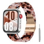 Cinturino per orologio in resina con chiusura a farfalla e tre perline, completo di strumento per la rimozione., For Huawei Watch Fit 5 / Fit 5 Pro / Fit 4