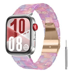Cinturino per orologio in resina con chiusura a farfalla e tre perline, completo di strumento per la rimozione., For Huawei Watch Fit 5 / Fit 5 Pro / Fit 4