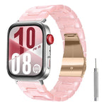 Cinturino per orologio in resina con chiusura a farfalla e tre perline, completo di strumento per la rimozione., For Huawei Watch Fit 5 / Fit 5 Pro / Fit 4