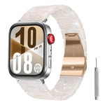 Cinturino per orologio in resina con chiusura a farfalla e tre perline, completo di strumento per la rimozione., For Huawei Watch Fit 5 / Fit 5 Pro / Fit 4