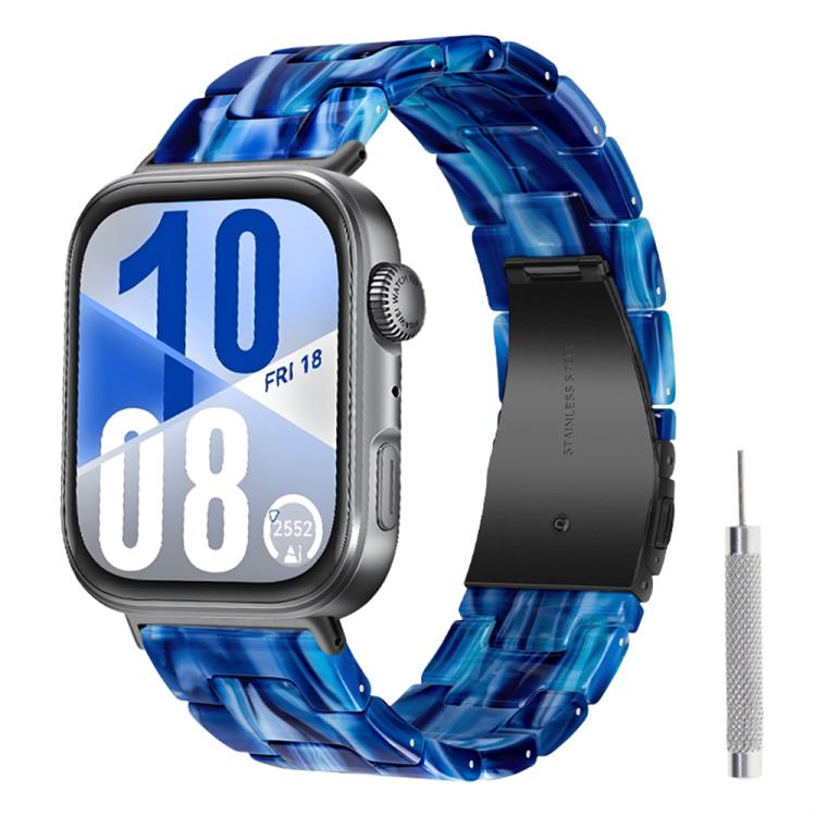 Cinturino per orologio in resina con chiusura a farfalla e tre perline, completo di strumento per la rimozione., For Huawei Watch Fit 5 / Fit 5 Pro / Fit 4