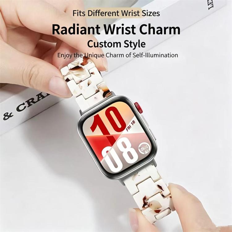 Cinturino per orologio in resina con chiusura a farfalla e tre perline, completo di strumento per la rimozione., For Huawei Watch Fit 5 / Fit 5 Pro / Fit 4
