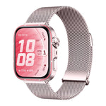 Cinturino per orologio in acciaio inossidabile milanese a due sezioni con doppia chiusura magnetica., For Huawei Watch Fit 5 / Fit 5 Pro / Fit 4