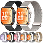 Cinturino per orologio in acciaio inossidabile milanese a due sezioni con doppia chiusura magnetica., For Huawei Watch Fit 5 / Fit 5 Pro / Fit 4