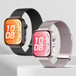 Cinturino per orologio in acciaio inossidabile milanese a due sezioni con doppia chiusura magnetica., For Huawei Watch Fit 5 / Fit 5 Pro / Fit 4
