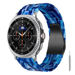 Cinturino per orologio in resina con chiusura a farfalla e tre perline, completo di strumento per la rimozione., For Galaxy Watch8 / Watch8 Classic