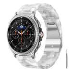 Cinturino per orologio in resina con chiusura a farfalla e tre perline, completo di strumento per la rimozione., For Galaxy Watch8 / Watch8 Classic