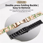 Cinturino per orologio in resina con chiusura a farfalla e tre perline, completo di strumento per la rimozione., For Galaxy Watch8 / Watch8 Classic
