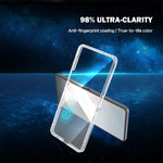 Custodia per telefono LeReach TOC Clear Series in composito TPU acrilico ibrido antiurto., For Galaxy Z  Flip 8 5G