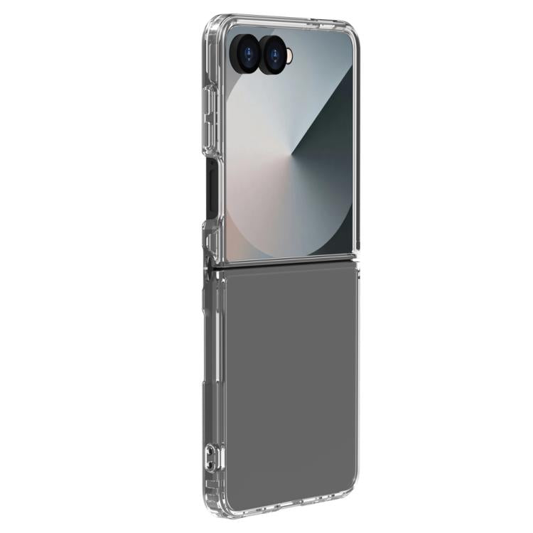 Custodia per telefono LeReach TOC Clear Series in composito TPU acrilico ibrido antiurto., For Galaxy Z  Flip 8 5G
