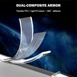 Custodia per telefono LeReach TOC Clear Series in composito TPU acrilico ibrido antiurto., For Galaxy Z  Flip 8 5G