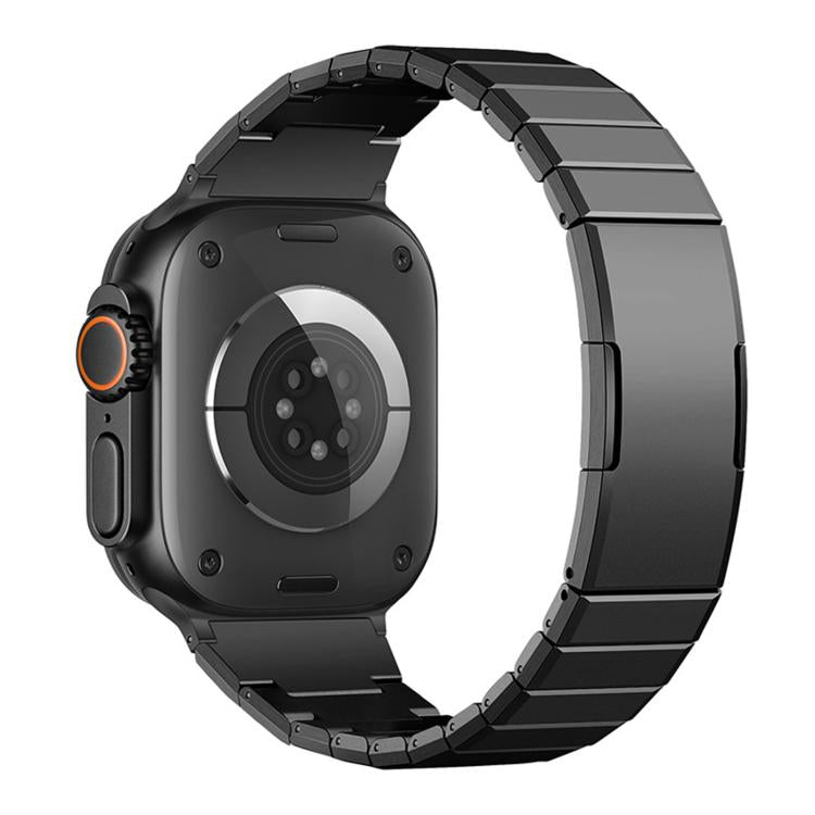 Cinturino per orologio in acciaio inossidabile con chiusura a farfalla e maglie regolabili, con una sola perlina., For Apple Watch 42 / 44 / 45 / 46 / 49mm