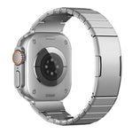 Cinturino per orologio in acciaio inossidabile con chiusura a farfalla e maglie regolabili, con una sola perlina., For Apple Watch 42 / 44 / 45 / 46 / 49mm